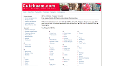 Desktop Screenshot of cutebaam.com