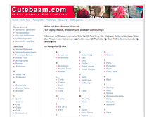 Tablet Screenshot of cutebaam.com